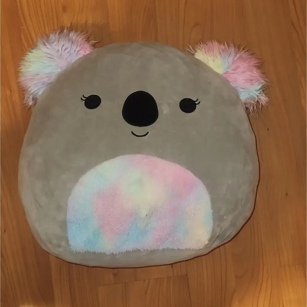 Squishmallow Rainbow Koala 20in GUC